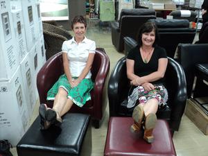 Tauranga Hospital children's ward clinical nurse manager Lynnece Dowle and play specialist Debbie McDougall